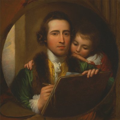 Der Künstler und sein Sohn Raphael von Benjamin West